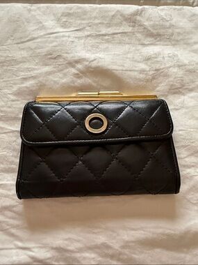 NWOT Talbot’s Quilted Black Women's Clutch Wallet